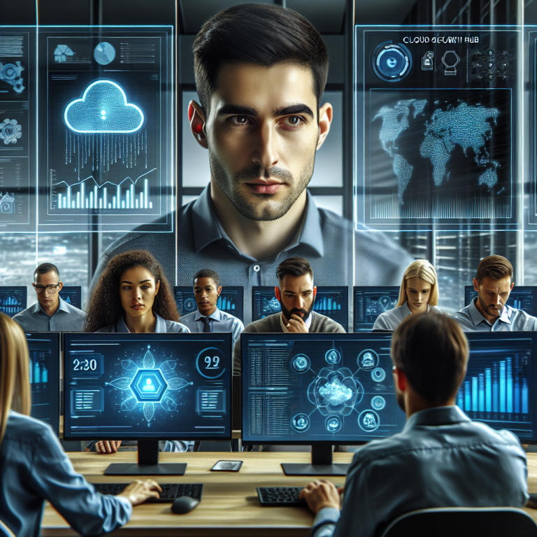 IT-Experten überwachen Cloud-Sicherheitsbedrohungen mithilfe von Künstlicher Intelligenz.