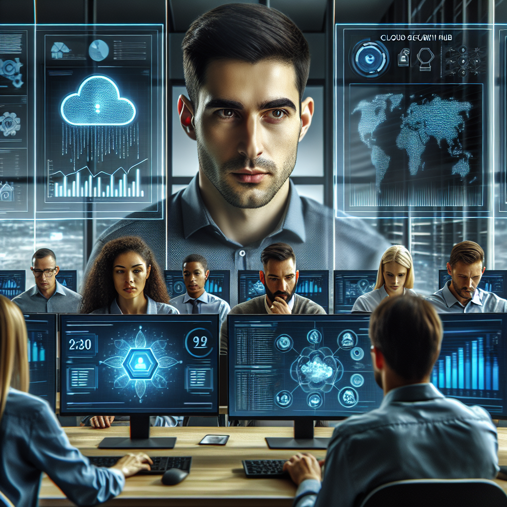 IT-Experten überwachen Cloud-Sicherheitsbedrohungen mithilfe von Künstlicher Intelligenz.